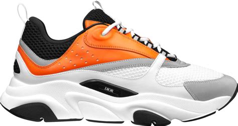 dior b22 white grey orange|christian Dior sneakers b22.